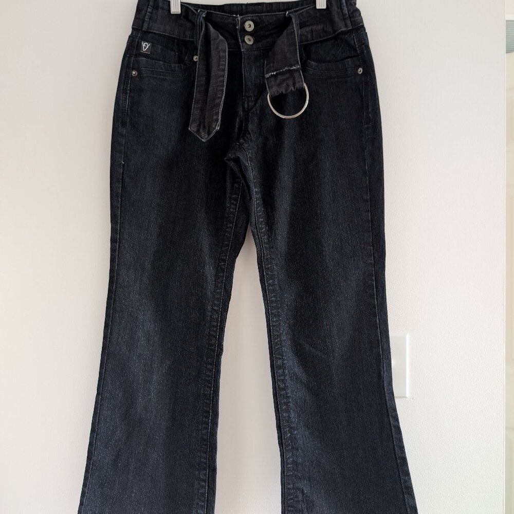 Y2k belted flare foxy jeans